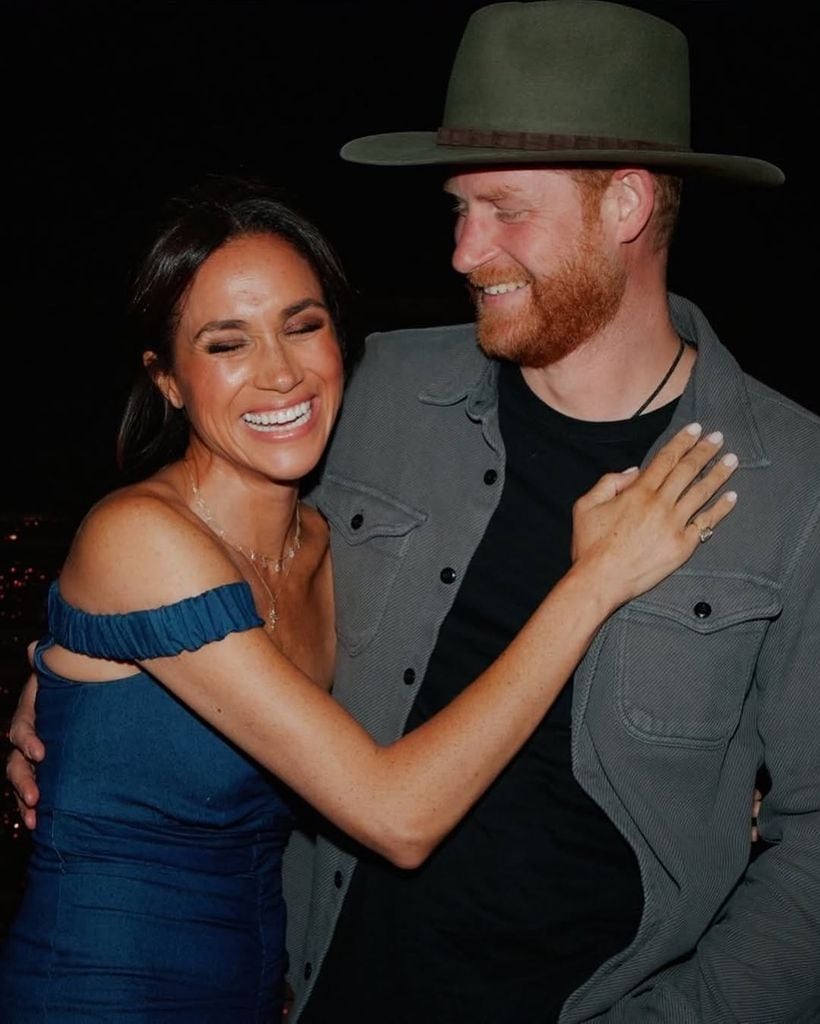Meghan Markle y el príncipe Harry en un concierto de Beyoncé en mayo de 2025