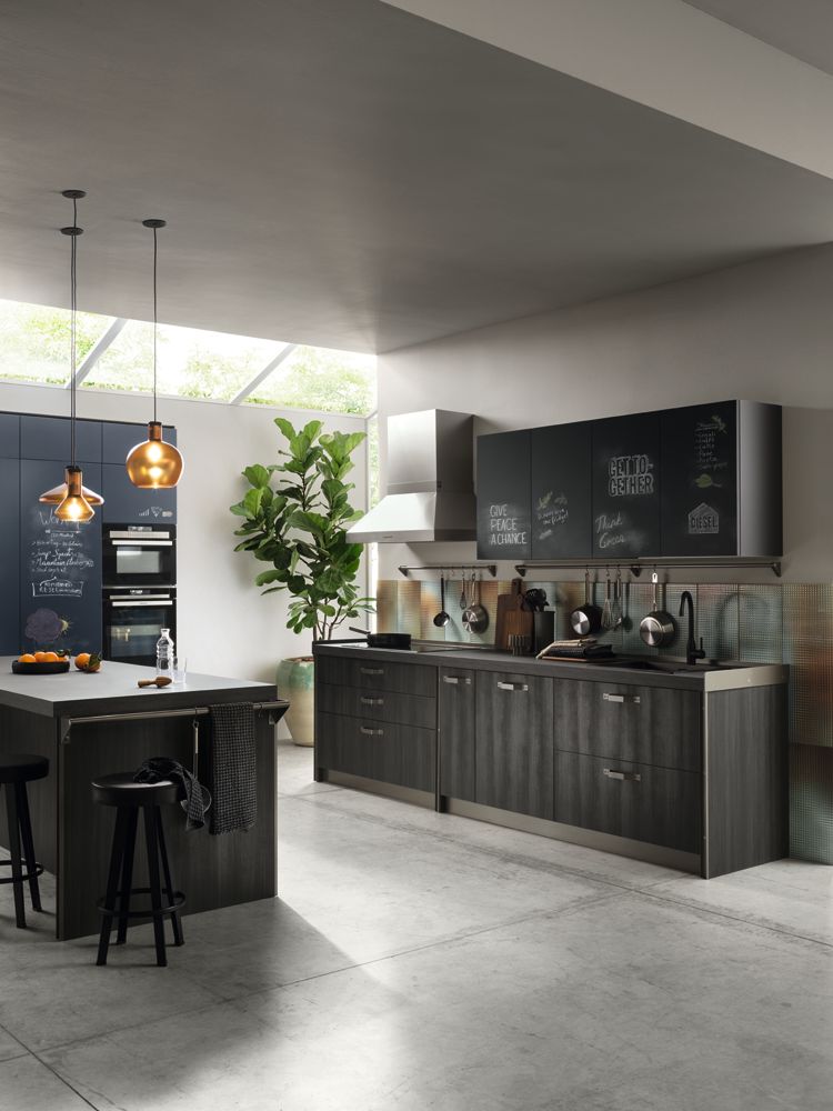 Cocina de Diesel Living en colaboración con Scavolini