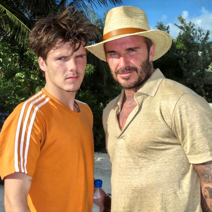 David Beckham y su hijo