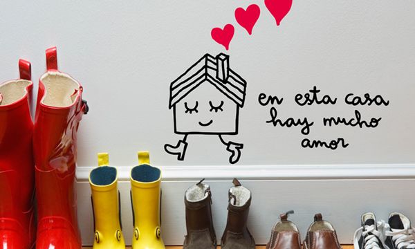 Decorar con mensajes: palabras que decoran 