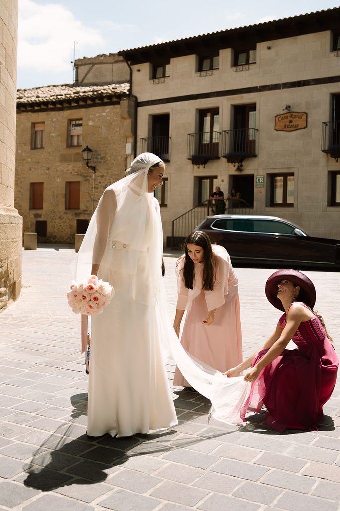 Nerea con vestido de Laura Ponte