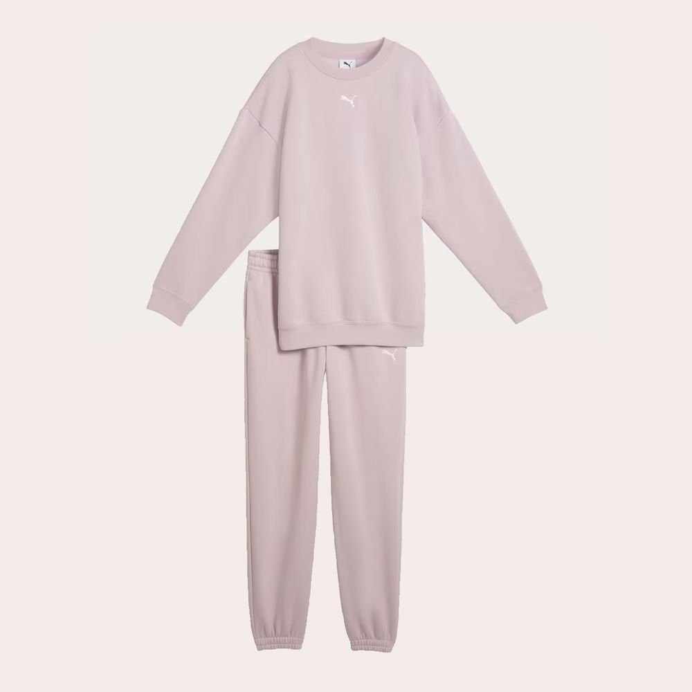 Chandal de Casual de Niña Loungewear Oversized Sweat Sui Puma - Rosa
