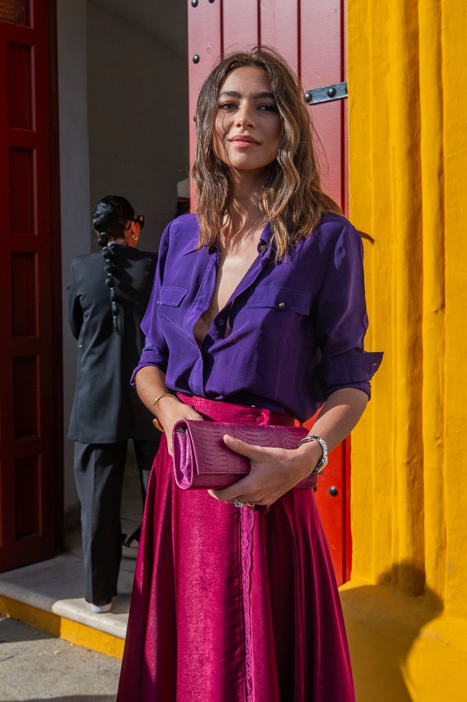 Rocío Crusset en la Maestranza durante la Feria de Abril 2025