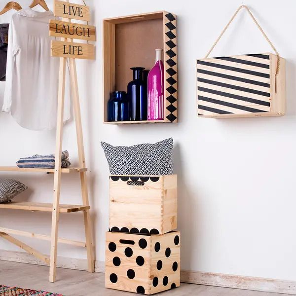 Cajas de madera decoradas