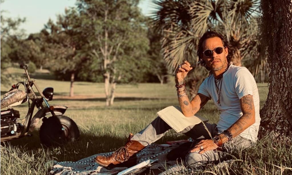 marc anthony is in the middle of a nature filled renaissance