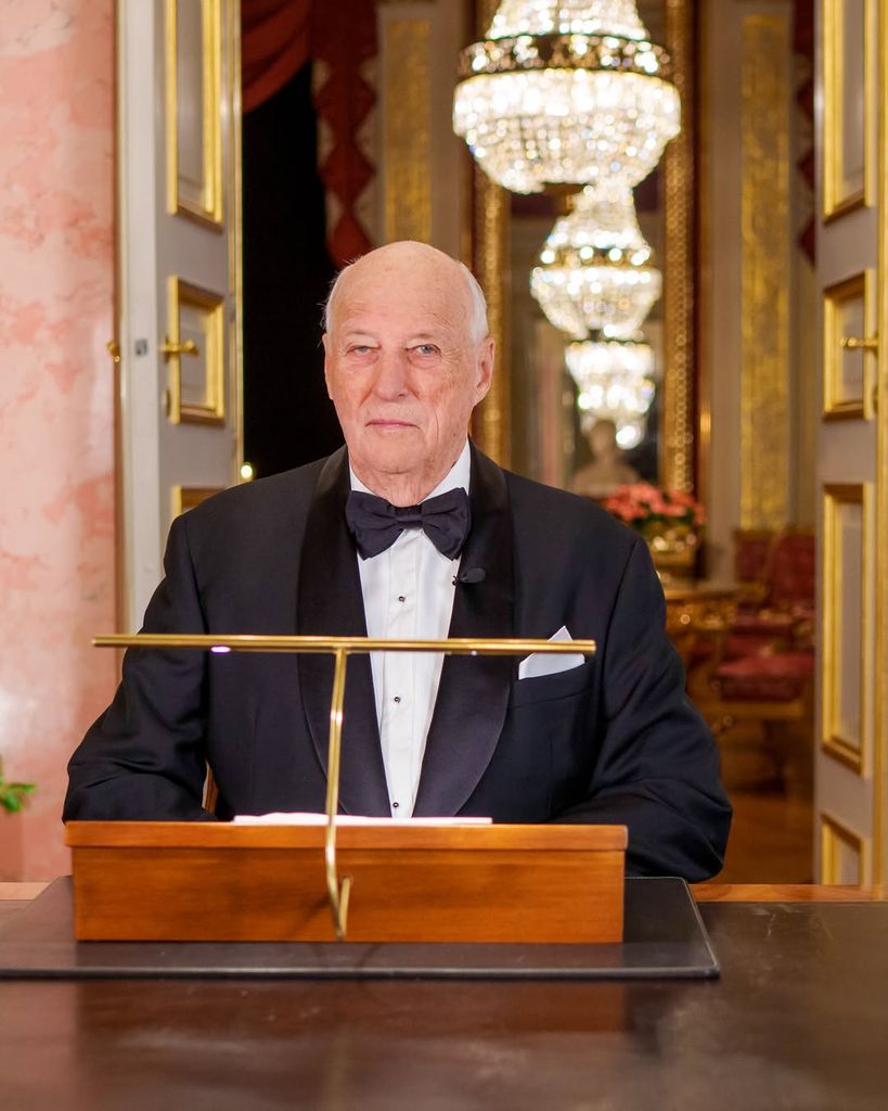 El rey Harald de Noruega