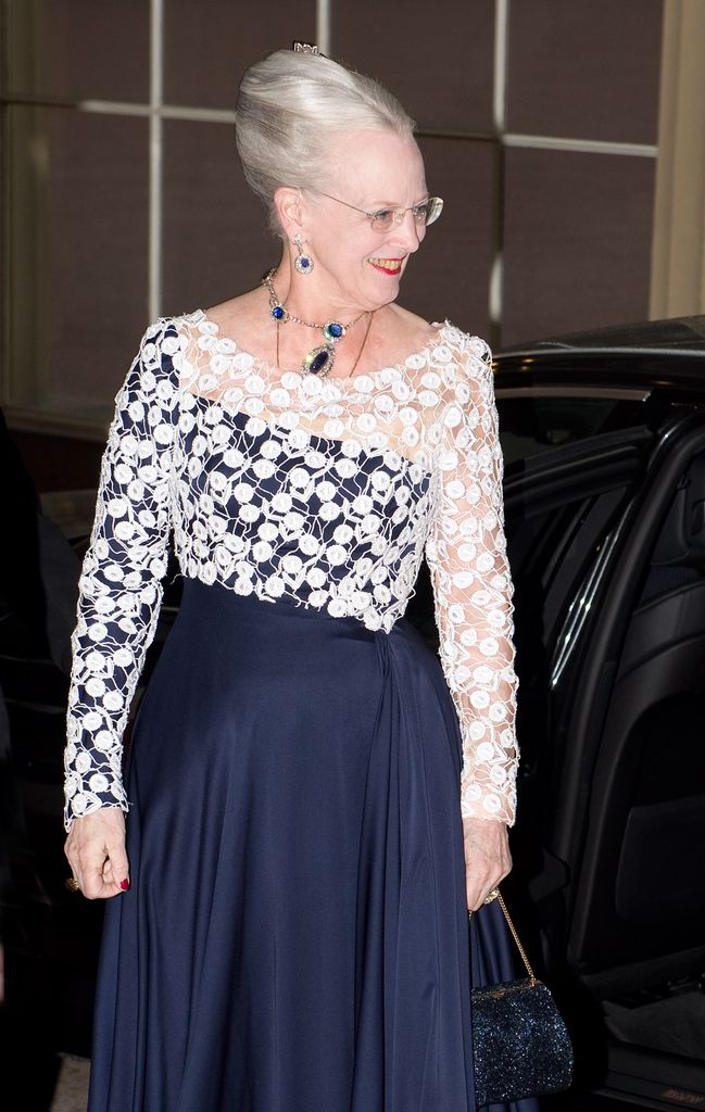 La reina Margarita II durante el Jubileo de Diamante de Isabel II