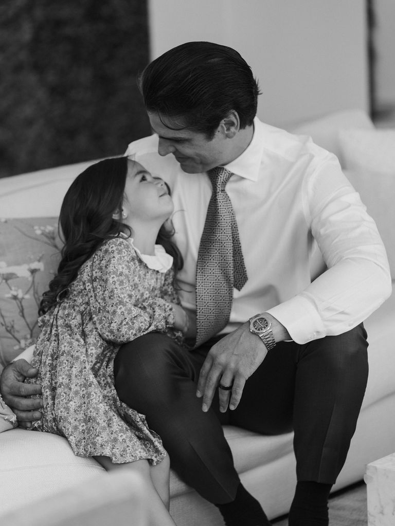 Juan Carlos Valladares y su hija Ximena