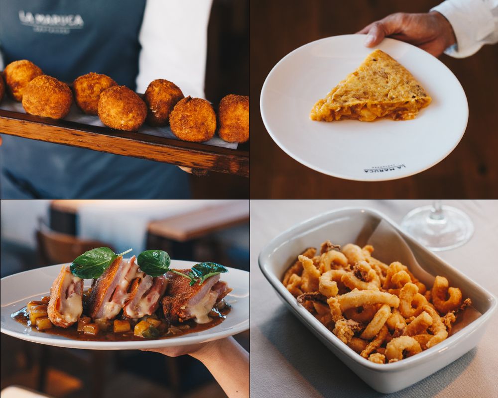 Croquetas, tortilla, rabas... la cocina tradicional protagoniza la carta de La Maruca.