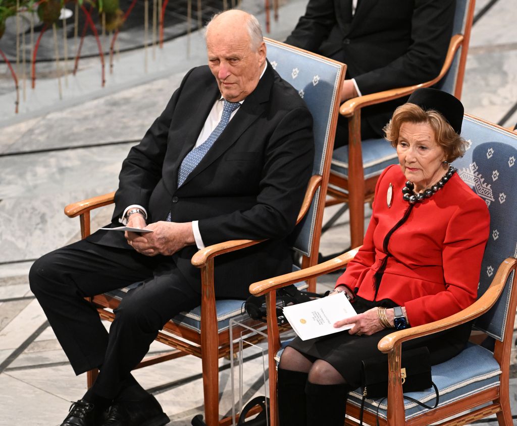 Los reyes Harald y Sonia de Noruega