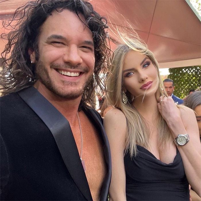 Mario Cimarro  y su novia, Bronislava Gregušová