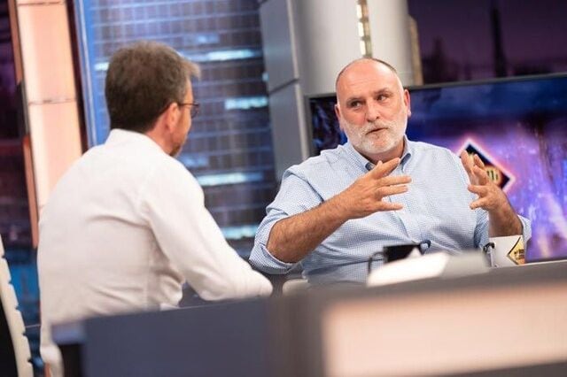 José Andrés con Pablo Motos en el año 2022 en 'El Hormiguero'.