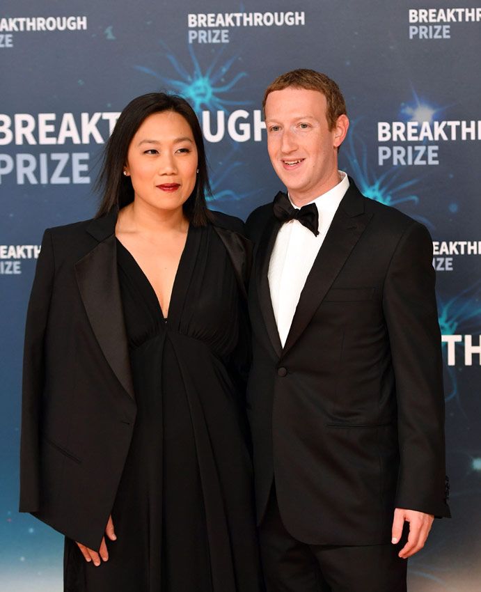 Mark Zuckerberg y su esposa