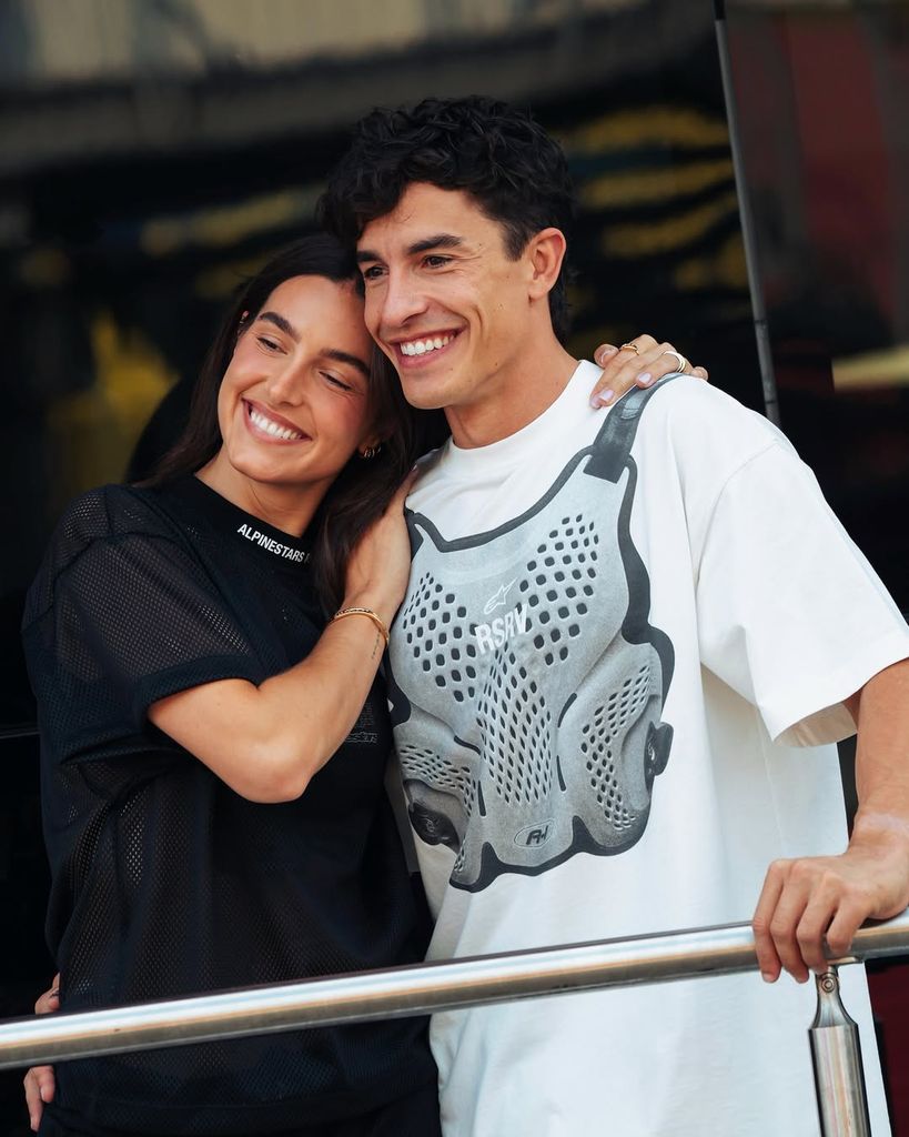 La pareja, durante su espectacular sesión de fotos