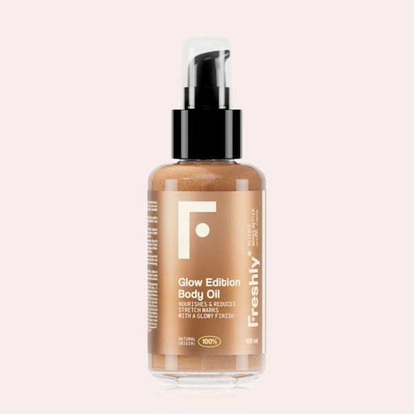 Iluminador corporal 100% natural con destellos dorados