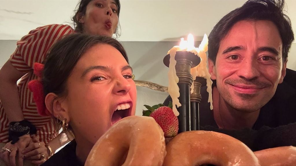 Romina Poza en la celebración de su cumpleaños junto a su novio