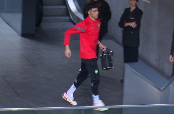 Achraf Hakimi en España con la Selección de Marruecos