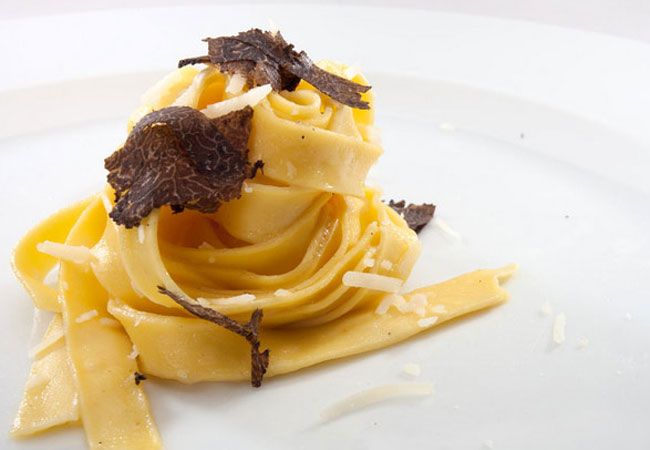 'Tagliatelle a la trufa negra', una de las propuestas del chef Andrea Tumbarello para disfrutar del sabor de este exquisito producto gourmet.
