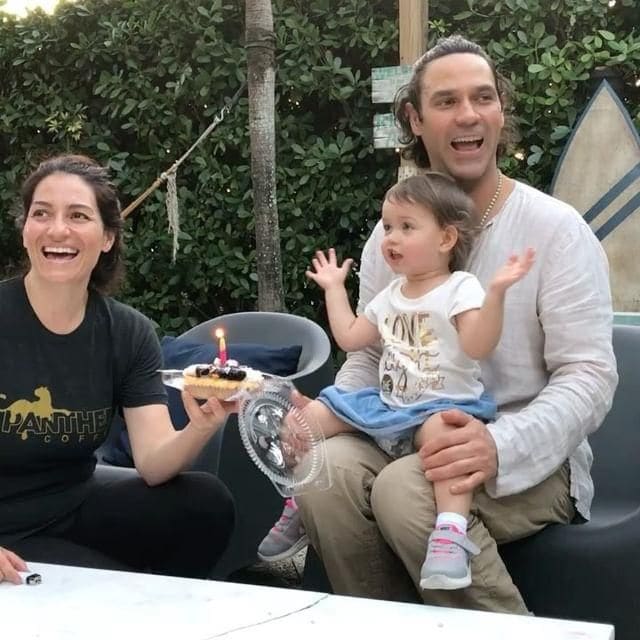 Valentino Lanús y su familia