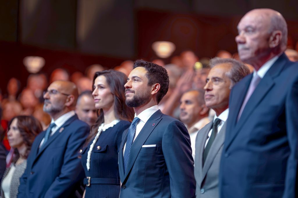 Hussein y Rajwa de Jordania en la celebración del décimo aniversario de la Fundación del príncipe heredero hachemita