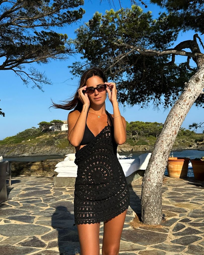Gala González con vestido de 'crochet