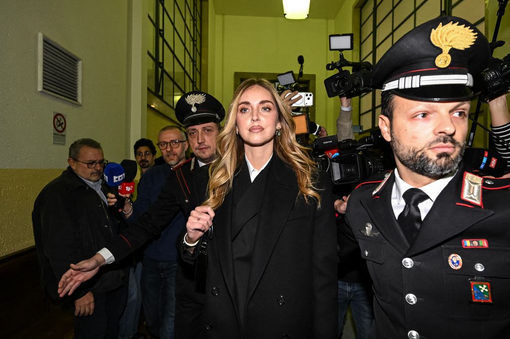 Chiara Ferragni a su llegada al Tribunal de Milán el 14 de enero de 2026.