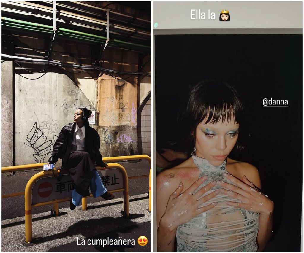 Alex Hoyer le dedicó varias historias a su novia Danna por su cumpleaños.