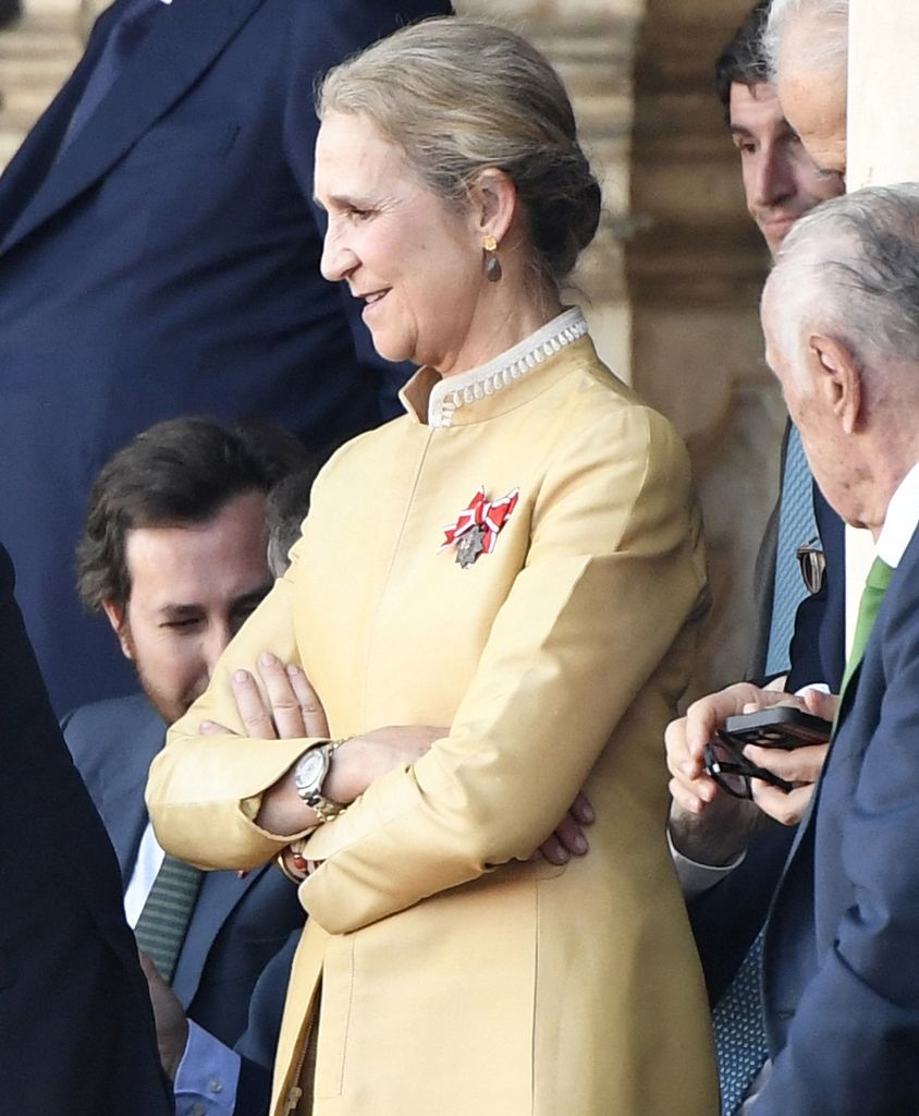 La infanta Elena en la corrida de toros de La Maestranza de Sevilla el 5 de abril de 2026