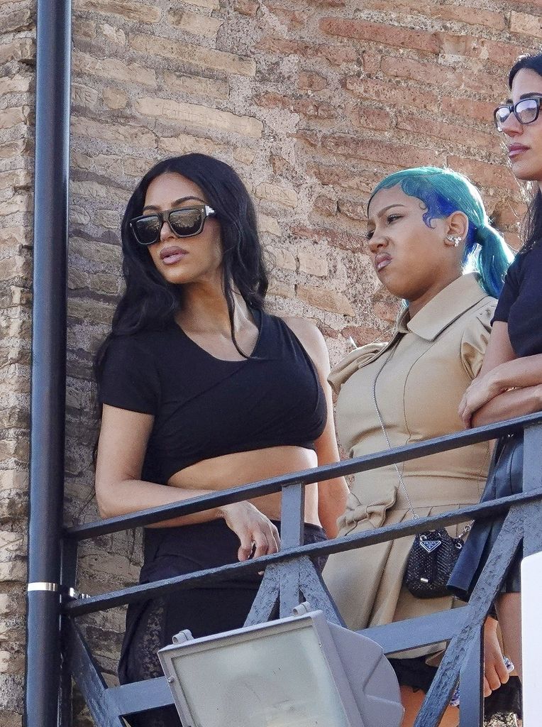 Kim Kardashian y su hija North West fueron vistas visitando uno de los monumentos más emblemáticos del mundo: el Coliseo. 
