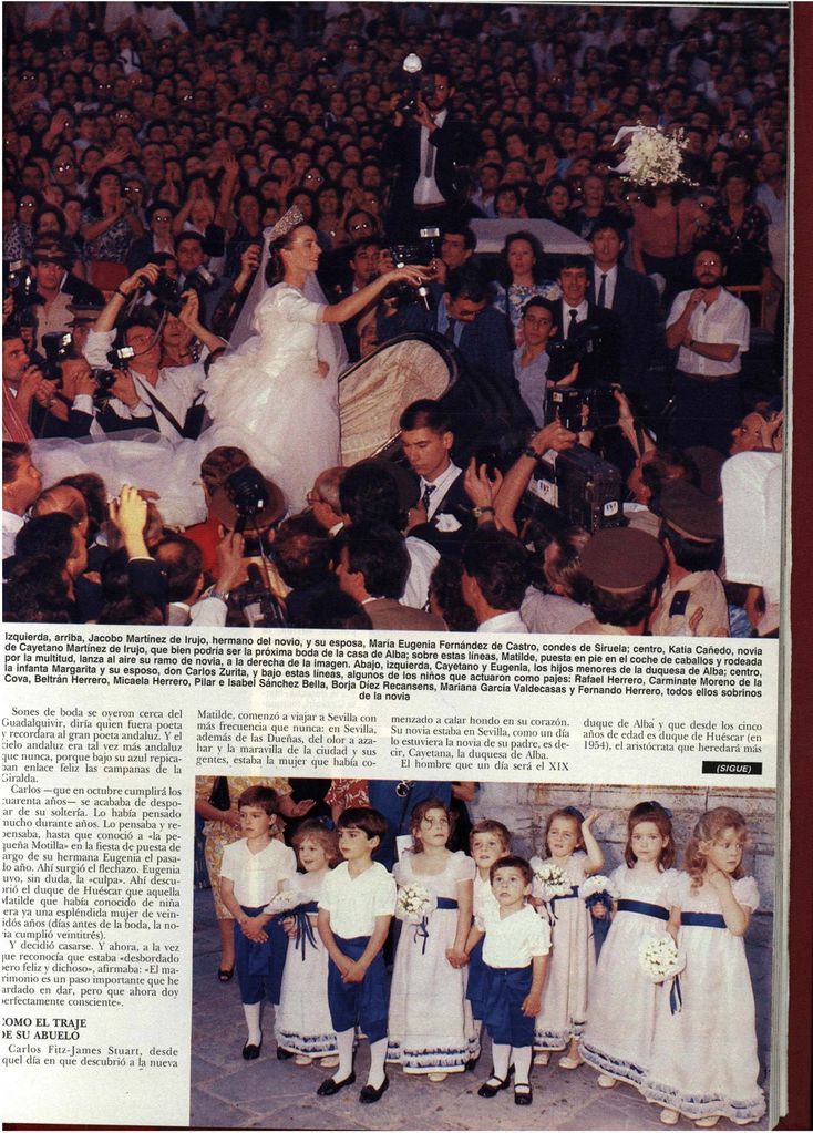 La gran boda sevillana del duque de Alba y Matilde Solís