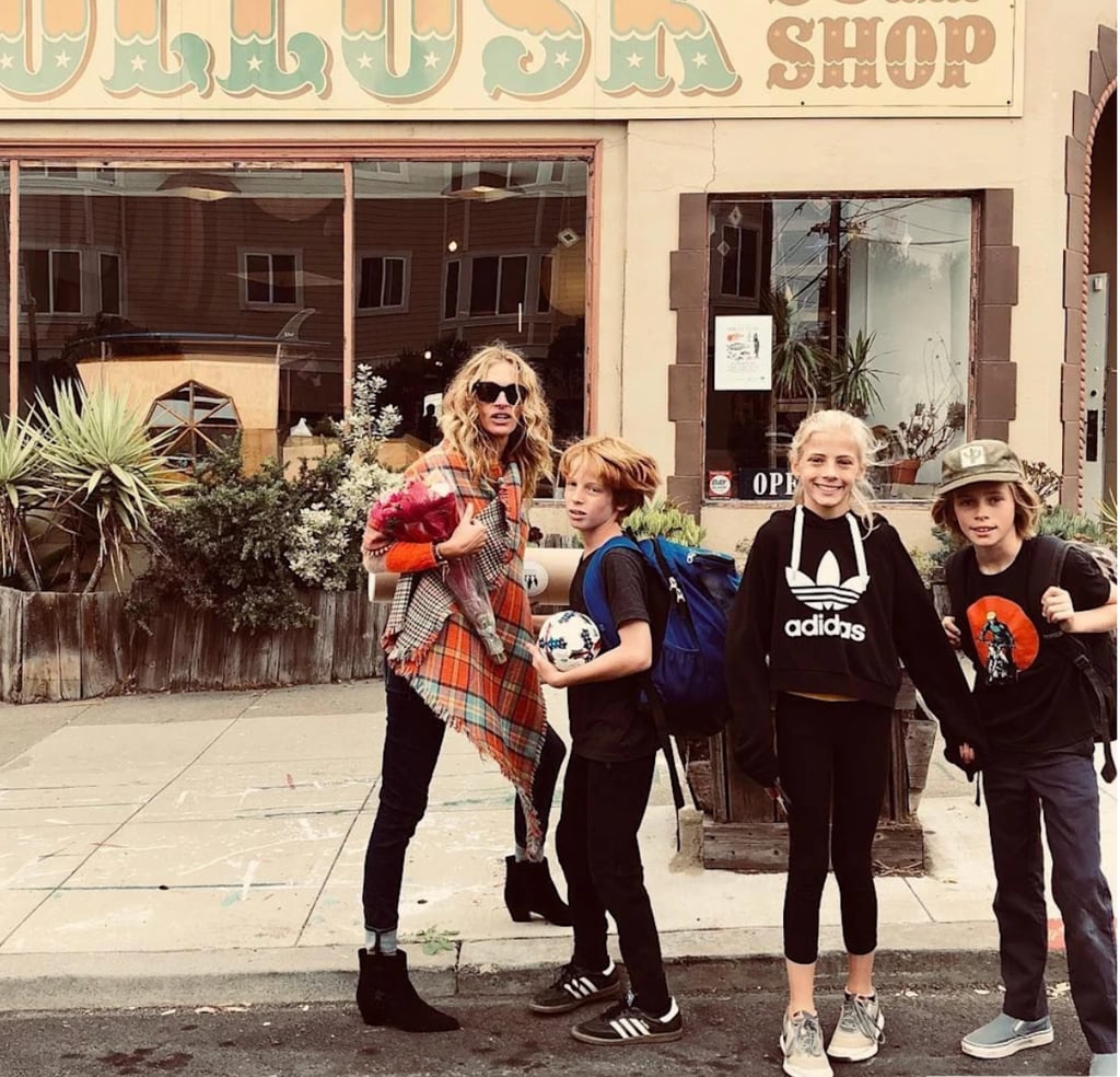 Julia Roberts y su familia