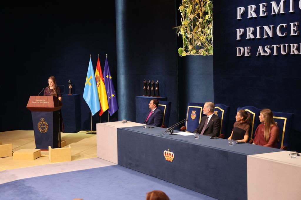 La princesa Leonor en el discurso de los Premios Princesa de Asturias 2025