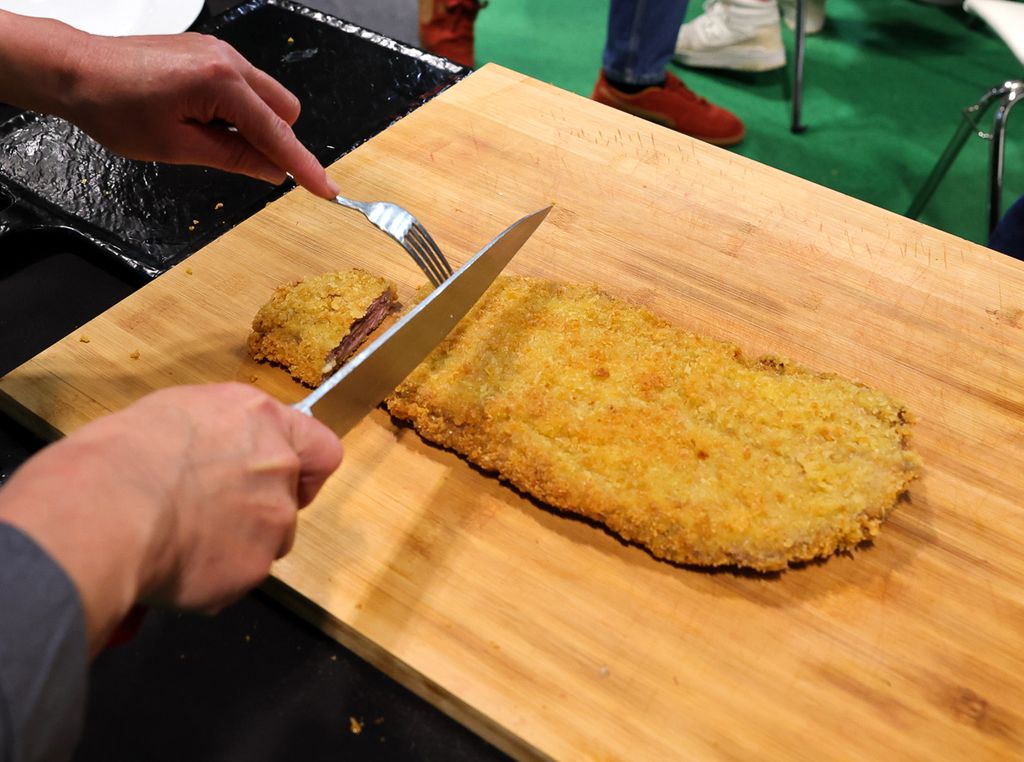 El cachopo, estrella de este concurso que ayer celebraba su novena edición en Madrid.