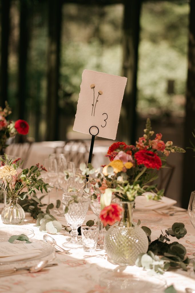 Meseros de boda bordados