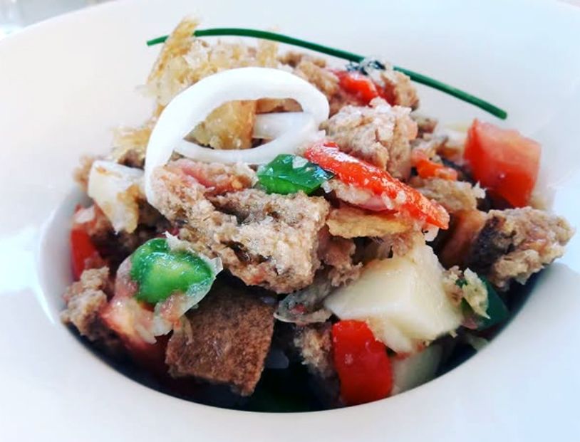 Ensalada payesa, en el restaurante Florit. 