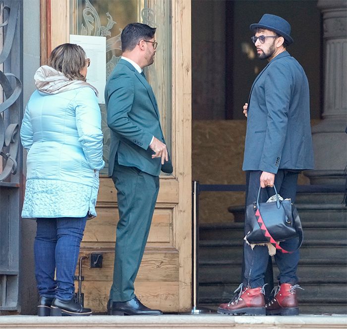 Familiares de Dani Alves en el juzgado