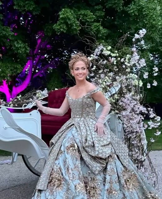 Jennifer Lopez en su fiesta de 55 cumpleaños