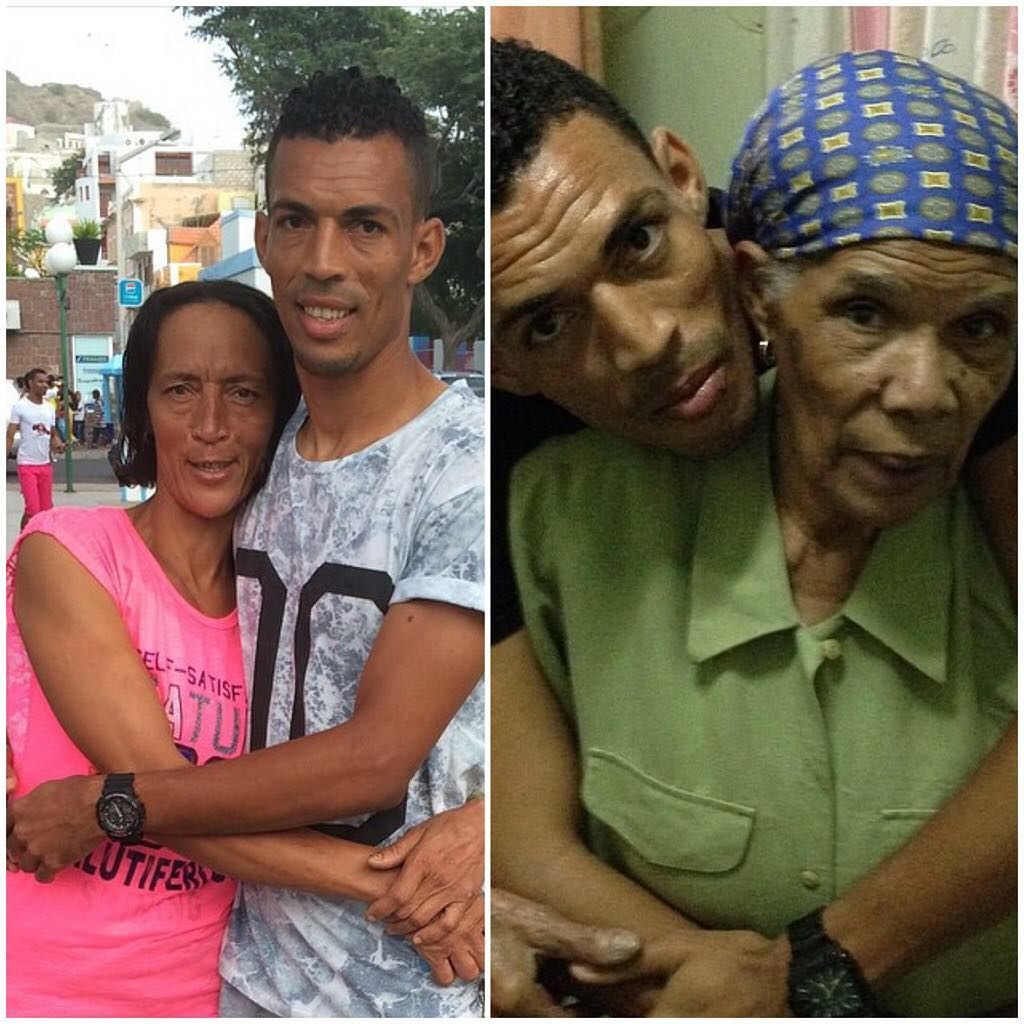 Ala izquierda, 'Vozinha' con su madre, y ala derecha, con su abuelita.