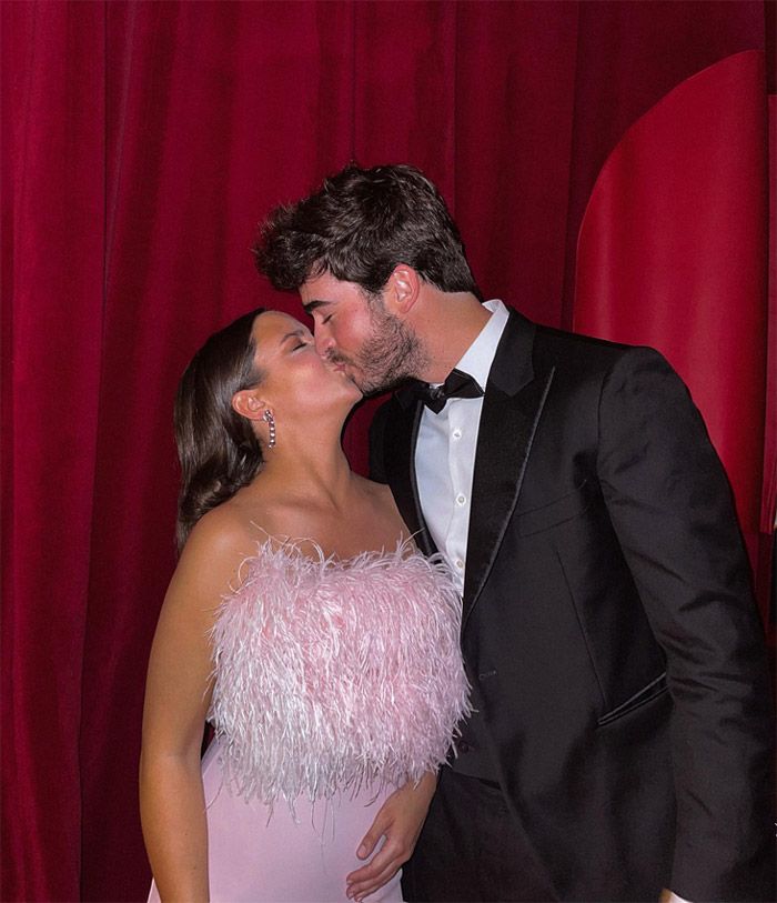 Marta Pombo con su novio