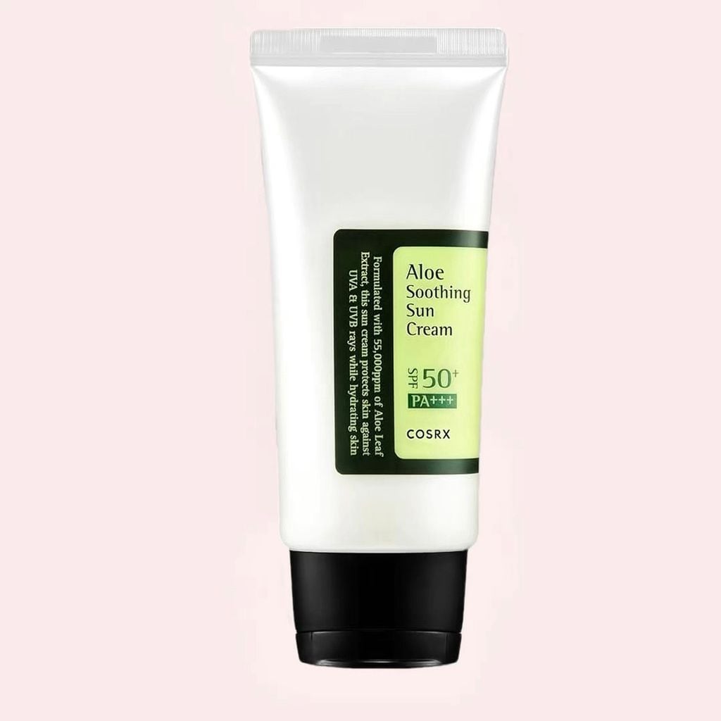 Aloe Soothing Sun Cream, Protección solar hidratante, Korean Skincare