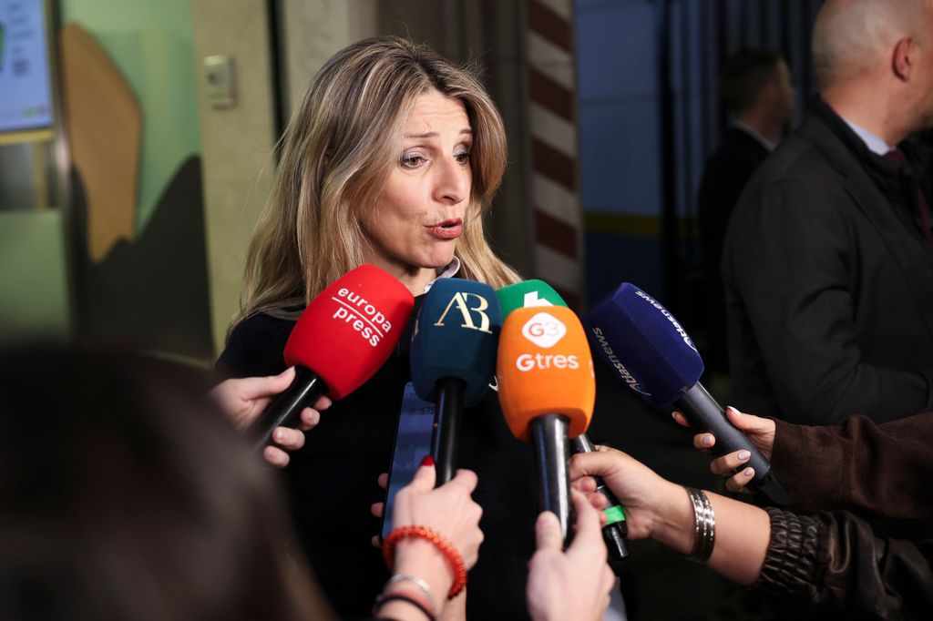 Yolanda Díaz tras conocerse la noticia