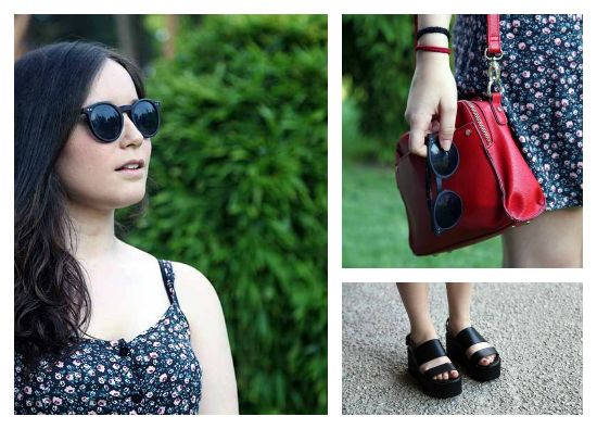 Claudia look inspirado en los noventa