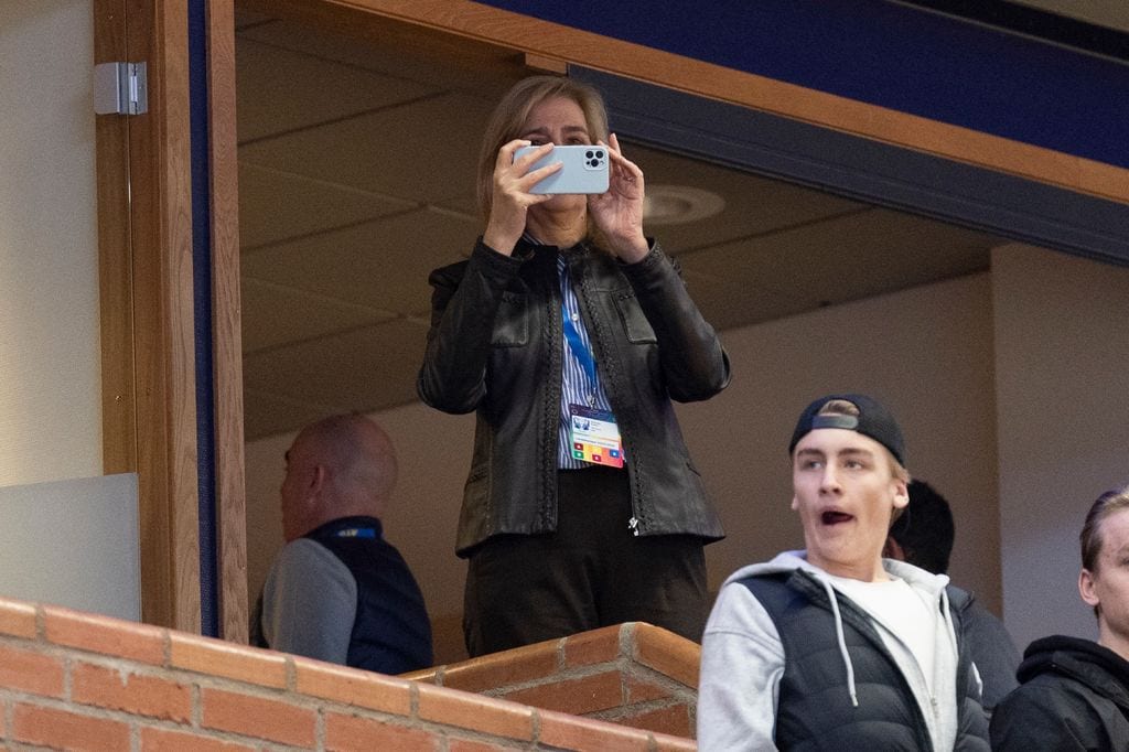 La infanta Cristina en el debut de Pablo Urdangarin con la selección española de balonmano