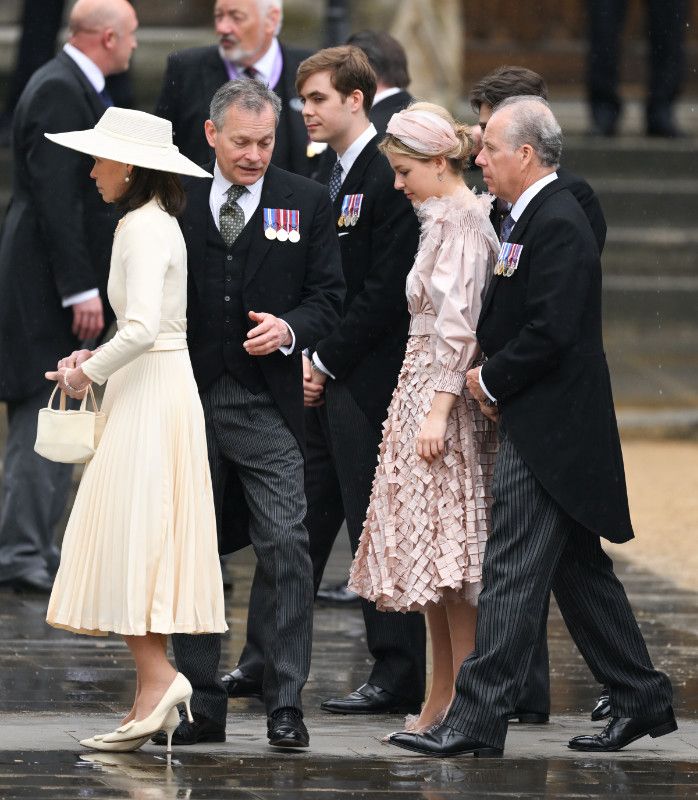Lady Margarita  Armstrong-Jones  en la coronación de Carlos III 