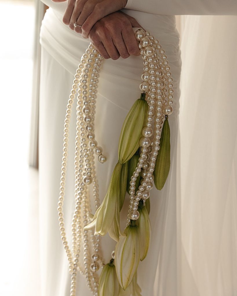 Ramos de novia con perlas lilium