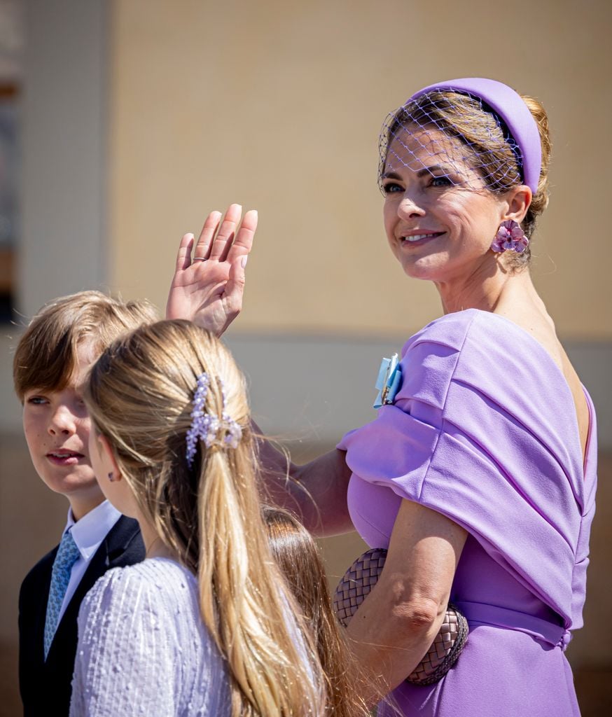 Magdalena de Suecia y sus hijos