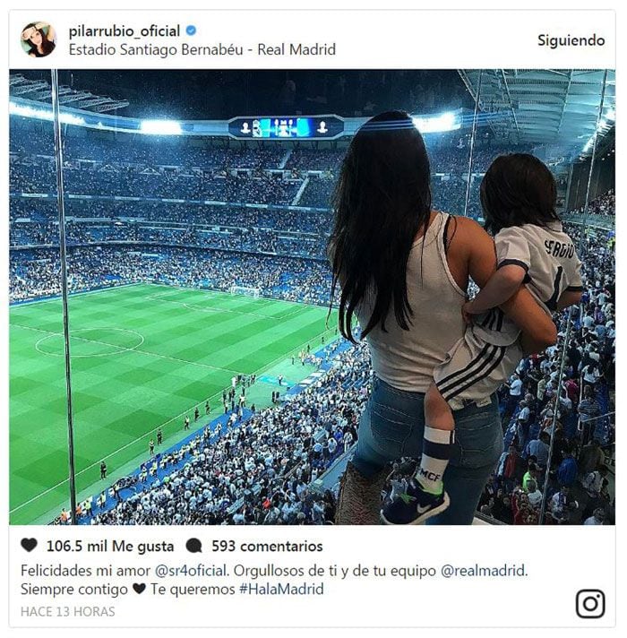 Pilar Rubio, ¡del gimnasio al campo con Sergio Jr.!