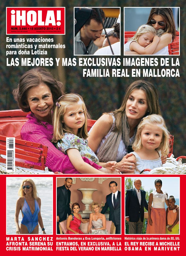 Las reinas Letizia y Sofía con la princesa Leonor y la infanta Sofía