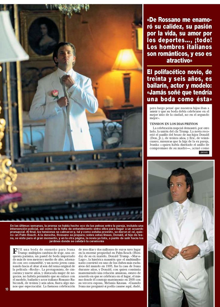 LA ESPECTACULAR BODA DE IVANA TRUMP CON ROSSANO RUBICONDI