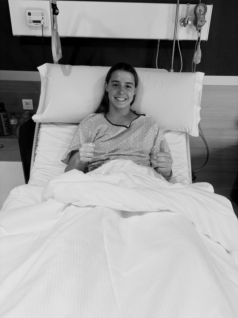Naia Ocio en el hospital con una actitud muy positiva